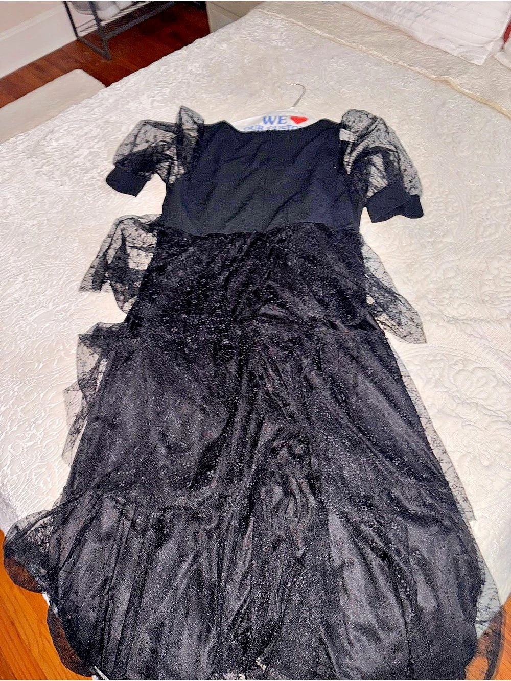 We ❤️ Colors Maxi Lace Overlay Dress Black Size 2XL